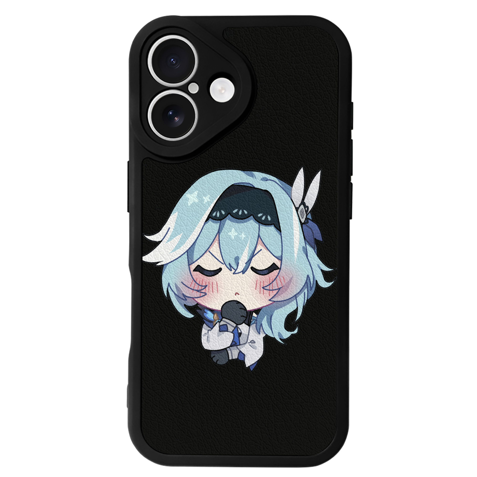 げんし神 优菈 ゆうら genshin Yūra 【iPhone 16シリーズ対応】シリコンスマホケース（レザー調） 材質：シリコン
